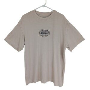 Legends Beige Graphic T-Shirt "Underdog Mentality" Mens Size M Cotton Blend